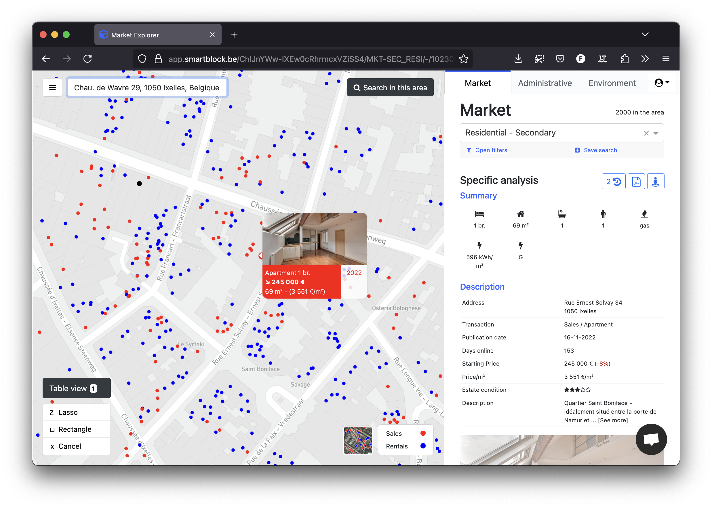 Market Explorer - estate visualisation Market Explorer - estate visualisation